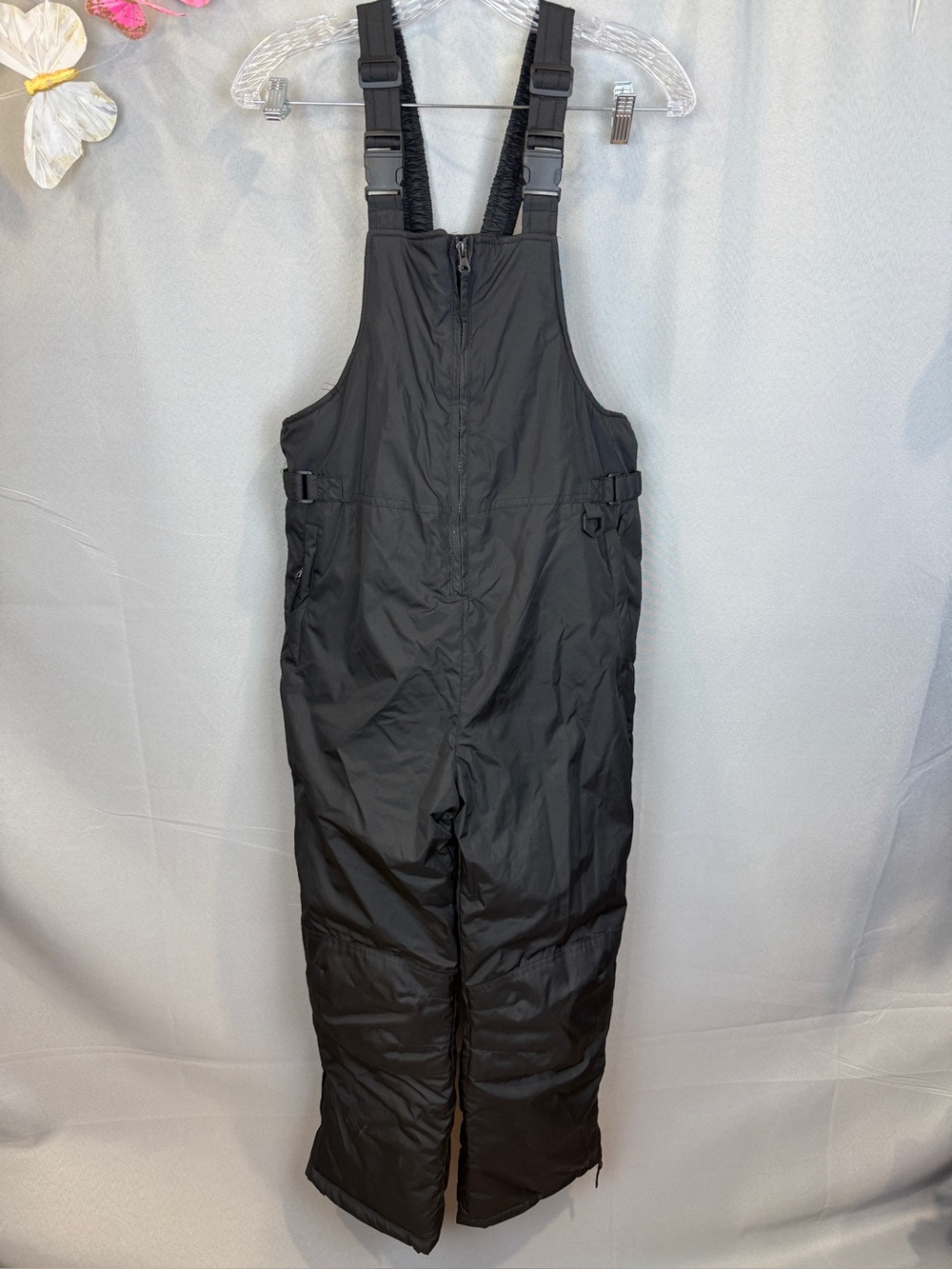 Cherokee Black Overall Snow Bibs- Size 12/14